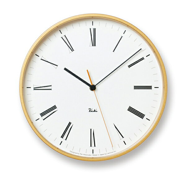 Lemnos タカタレムノス 壁掛け時計 WR17-12 リキ ローマン クロック RIKI ROMAN CLOCK リキクロック 渡辺力 わたなべりき [時計 壁掛け 掛け時計 ウォールクロック おしゃれ デザイン 子供 ギフト 引っ越し 新生活 父の日 結婚 祝い 送料無料] 10倍 プレゼント [3]