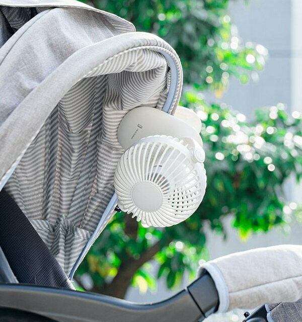 充電式ラウンドミニクリップファン LCAF013 ライフオンプロダクツ 扇風機 上下左右360°風向き調整 USB給電 寝室 リビング 季節 空調家電 10倍 新生活 バレンタイン 引っ越し プレゼント