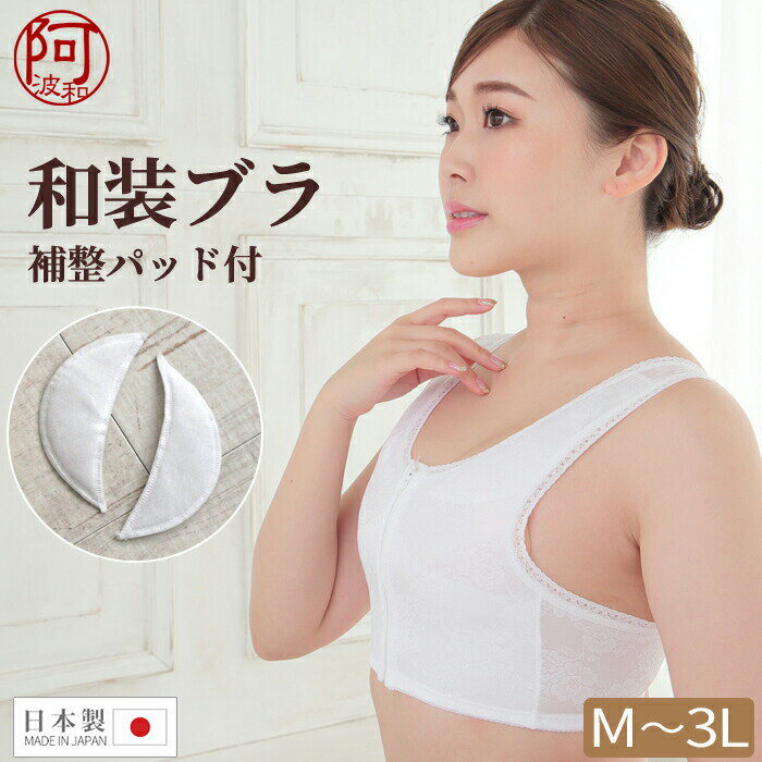 【5%OFFクーポン☆5/20まで】和装 ブラジャー 和装ブラ 補整パッド 白 M L LL 3L  ...