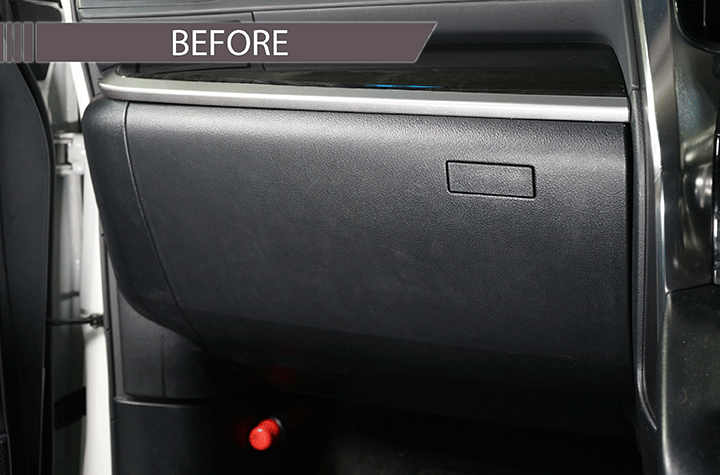 【ポイント5倍！ 9/10 18:00-9/11 01:59】【特許申請済み】グローブボックスキックガードトヨタ アルファード/ヴェルファイア【型式：30系（年式：H27.1〜R2.1）】※後期型は適合不可2種類のステッチ・2種類のレザーパターンから選択可能(ST)