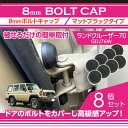 マットブラックタイプトヨタ ランドクルーザー70 ランクル70【型式:GDJ76W】用12点セット2色のカラーから選択可!【メール便発送 時間指定不可】ドアを開けた時の質感アップにボルトキャップ(SM)(2)