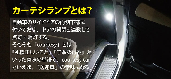 【ポイント5倍！ 9/4 20:00-9/5 01:59】LEDカーテシランプ2個1セット日産 ノート専用前席2個/後部座席2個LEDは8色から選択可能しっかり足元照らすカーテシランプ【日産　ノート専用】【e-POWER/E12】ドアランプ/フットランプ(ST)