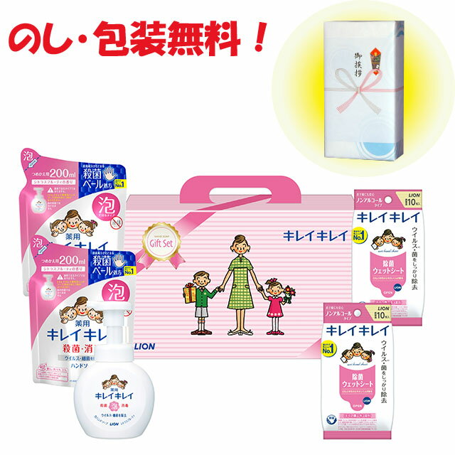 引っ越し 挨拶 粗品 景品 記念品 ハンドソープライオン キレイキレイギフトセット LKG-15V中元 歳暮 内祝 御年賀 ギフト セット