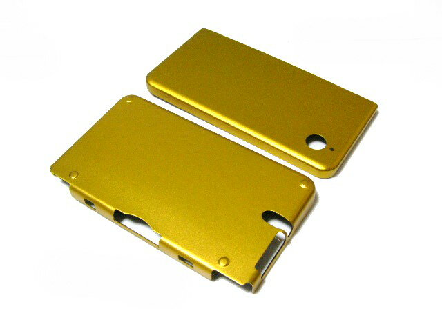 NDSiLL収納薄型アルミニウム保護ケースカバー新品メタル黄
