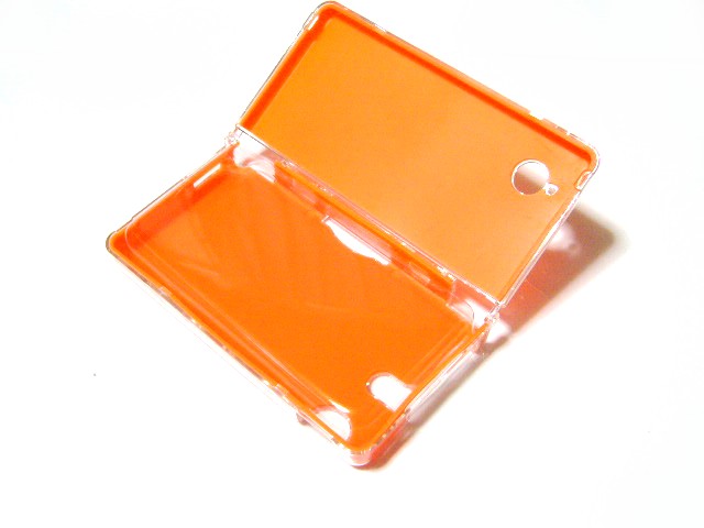 ニンテンドーNDSiプラスチックxシリコン保護ケース新品橙