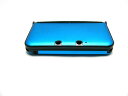 3DSLL保護プラスチックxアルミニウム収納ケースカバー新品水(※new3DSLL非対応)