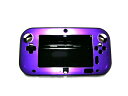 Wii U ゲームパッド保護プラスチックxアルミケースカバー新品紫