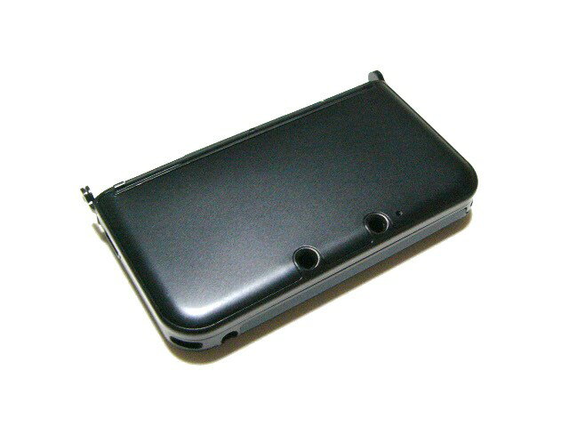 3DSLL保護プラスチックxアルミニウム収納ケースカバー新品黒(※new3DSLL非対応)