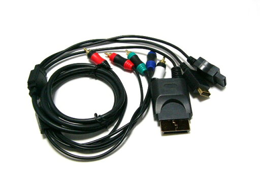 PS3・PS2・XBOX360・Wii用コンポーネントAVケーブル新品黒 PS3・PS2・XBOX360・Wii用コンポーネントAVケーブル新品黒