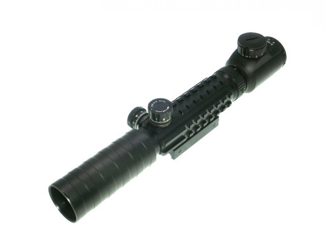 azmart楽天市場店の3-9x32 赤緑 トリプルレイル　イルミネート スコープ 新品　レッド　グリーン　発光｜アングル2