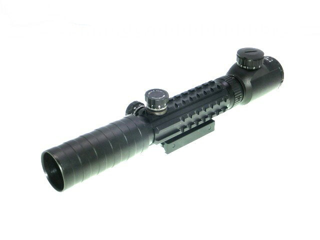 azmart楽天市場店の3-9x32 赤緑 トリプルレイル　イルミネート スコープ 新品　レッド　グリーン　発光｜アングル3