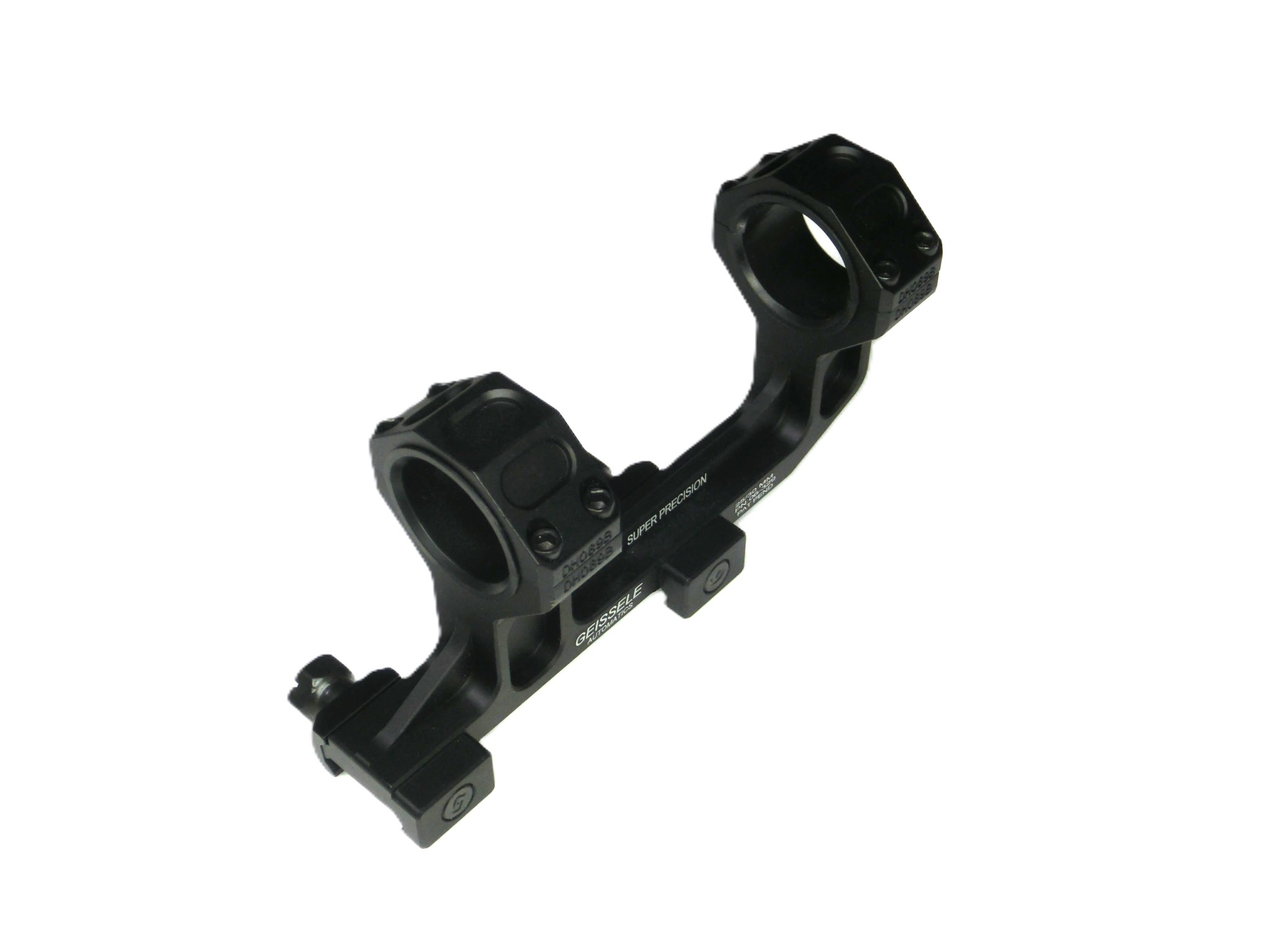 azmart楽天市場店のGEISSELE型ハイマウント25mm/30mmスコープマウントリング新品黒20mmレイル用｜アングル3
