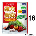 【ケース販売】カミ商事 エルモア 強力吸収 キッチンタオル 4ロール入り 2枚重ね【送料込・まとめ買い×16】【ドラッグストア】【宅急便対応】