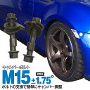 AZ製 キャンバーボルト M15 ist NCP115 フロント 調整幅 ±1.75° 亜鉛メッキ処理 2本セット【ネコポス限定送料無料】