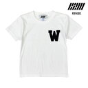 B2W KIDS「 "W" Big Wappen Kids S/S Tee」WHITE 2色3サイズ展開 ワッペン ロゴ Tシャツ ビッグワッペン ワンポイント Tシャツ ワッペンT カジュアル ストリート スポーティー アウトドア キッズ 子供服 ペア ペアT 男女兼用 送料無料 2022AW 新作 数量限定品