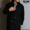 GATESIX ゲートシックス 「Polymelton Double Long Chester Coat」 チェスターコート ロングコート ダブル ポリメルトン 軽量素材 ざっくりルーズシルエット ダブルロングコート ダブル ジャケット ビッグシルエット モード ブラック メンズ