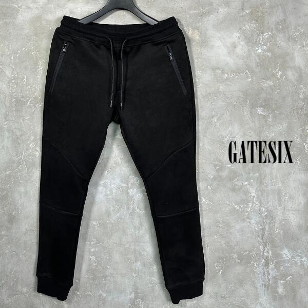 GATESIX / ゲートシックス「Fake Suede Pants Jogger Black」 2023AW スウェード ブラック ストリート メンズ 2023年 秋冬 新作商品