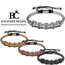 BLACK CROWN [CYLINDER BEADS] BRACELET/ ブラッククラウン ブレスレット バングル 4色展開 BC アクセサリー ステンレス 金属アレルギー 対応 ストリート モード イタリア スーツ ファッション プレゼント ギフト メンズ 送料無料 新作