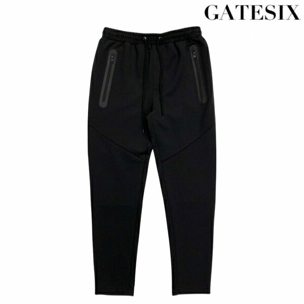 【SALE】GATESIX ゲートシックス 「Punch Stretch Slim Pants BLACK」M/L/XL ポンチ スリムジョガーパンツ セットアップパンツ スリムスウェットパンツ モード ストリート スポーティー メンズ レディース ユニセックス スポーツ セレカジ スポカジ 送料無料 2022新作