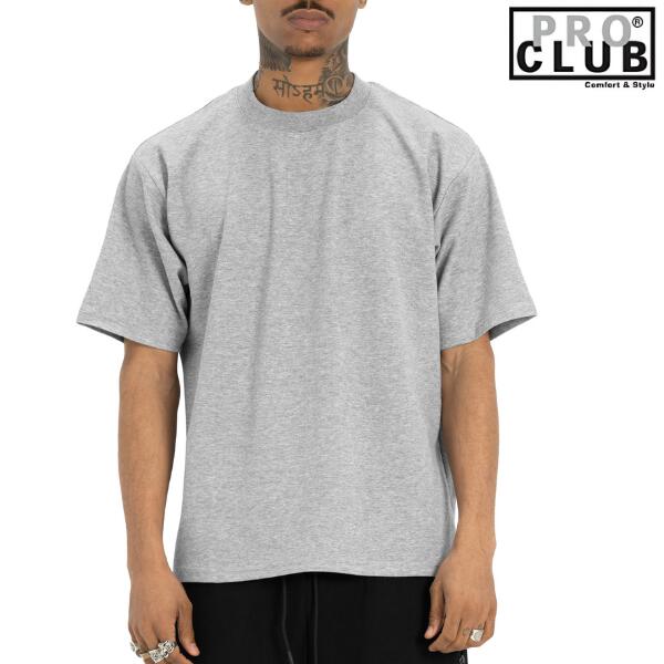 Rakuten - PRO CLUB / プロクラブ「Heavy Weight Wide Performance T-shirts H.Gray」ヘビーウェイト パフォーマンス 半袖 Tシャツ グレー ワイド ビッグサイズ オーバーサイズ メンズ 男性 ストリート ヒップホップ 大きいサイズ B-BOY HIPHOP