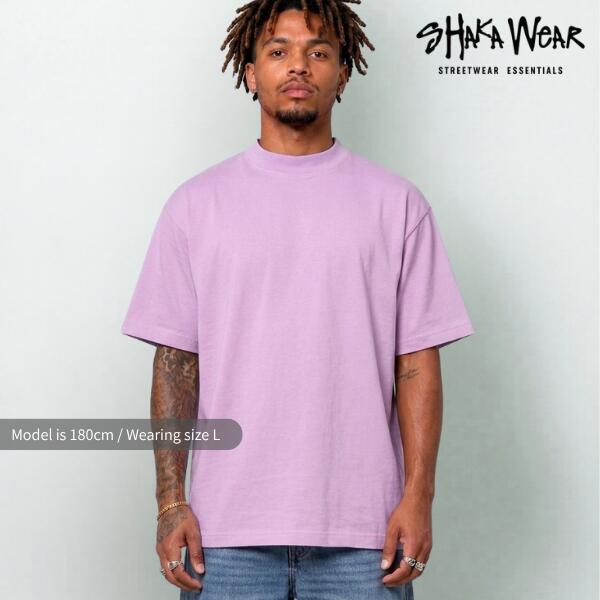 SHAKAWEAR / シャカウェア「7.5oz Max Heavyweight Garment Dye T-Shirts Purple」7.5オンス マックス ヘビーウェイト 無地 顔料染め Tシャツ パープル 無地T メンズ レディース ビッグサイズ アメリカン クラシック 丸胴 ユニセックス USコットン ストリート ファッション