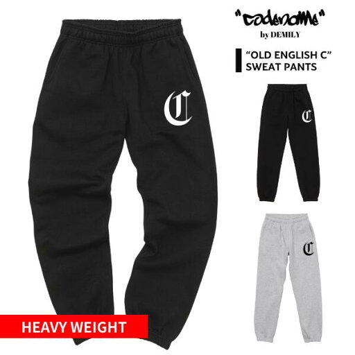 「CODENAME "OLD ENGLISH C" 12oz Sweat Pants」コードネーム プリント ヘビーウェイト ヘヴィ スウェット スウェットパンツ ウエストゴム ストリート ヒップホップ カジュアル セットアップ 大きいサイズ 裏起毛 送料無料 新作 B2W