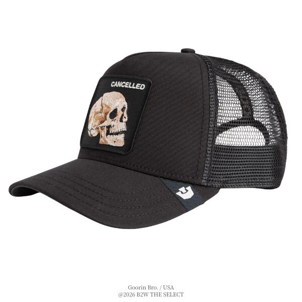 Goorin Bros. / グーリン ブラザーズ「The Cancelled Skull Cap VOID」スカル ブラック 黒 キャップ 帽子 メッシュキャップ 刺繍 ワッペン メンズ レディース 男女兼用 スポーツ アウトドア 旅行 ストリート プレゼント