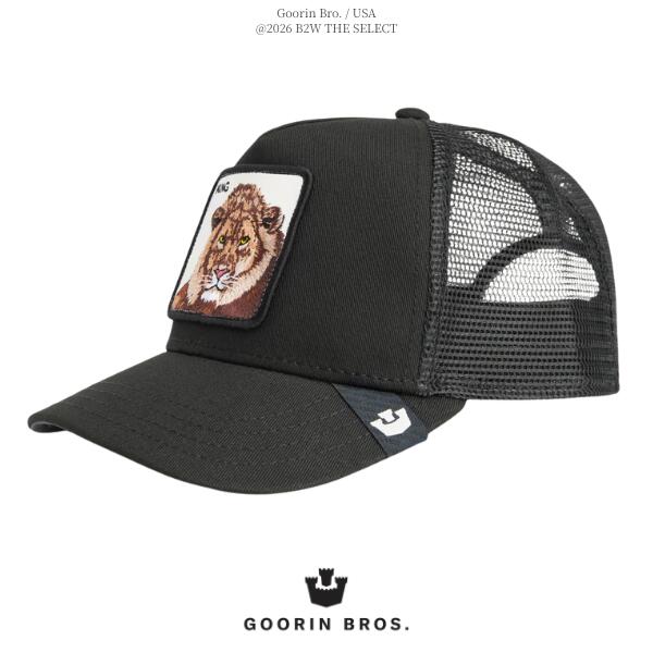 Rakuten - Goorin Bros. / グーリン ブラザーズ「King Trucker VOID」ライオン ブラック 黒 キャップ 帽子 メッシュキャップ 刺繍 ワッペン メンズ レディース 男女兼用 スポーツ アウトドア 旅行 ストリート プレゼント