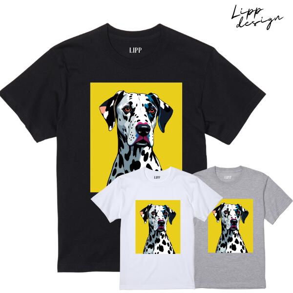 LIPP / リップ "YELLOW POP DALMATIAN" S/S T-Shirts White/Black/Gray ダルメシアン・グラフィック プリント Tシャツ 半袖T ホワイト/ブラック/グレー パロディ ストリート ヒップホップ カジュアル ユニセックス メンズ レディース ビッグサイズ