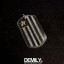 楽天B2WSALE 在庫限り DEMILY デミリー 星条旗プレート [STAR FLAG PLATE] SILVER925 シルバー925 ドッグタグ ネックレストップ ペンダントトップ シルバーアクセサリー メンズ/レディース 送料無料