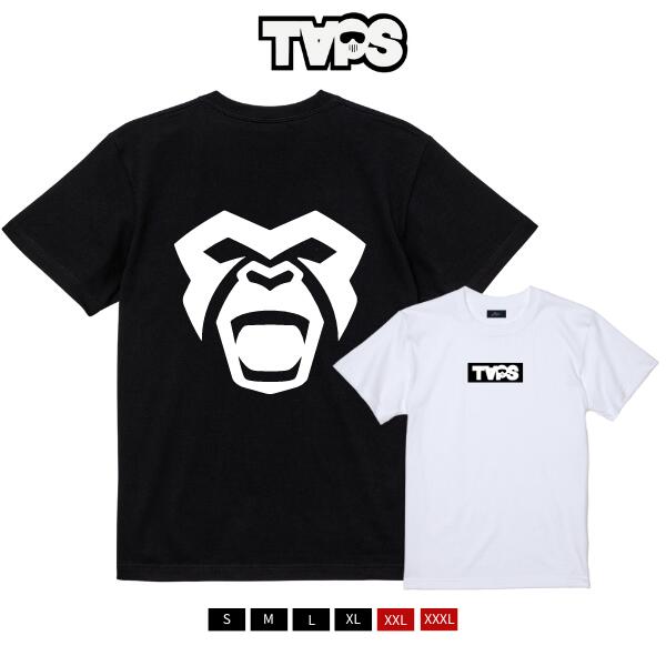 B2W × TAPS / タップス「Box Logo Gorilla S/S T-Shirts」ボックス ロゴ ゴリラ プリント クルー Tシャツ 半袖T ブラック/ホワイト バックロゴ ストリート ルード カジュアル ユニセックス メンズ レディース ビッグサイズ 取扱 新作 B2W