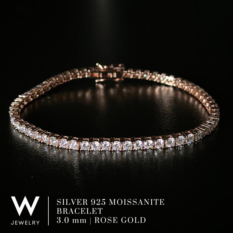 Silver - W Jewelry Moissanite 