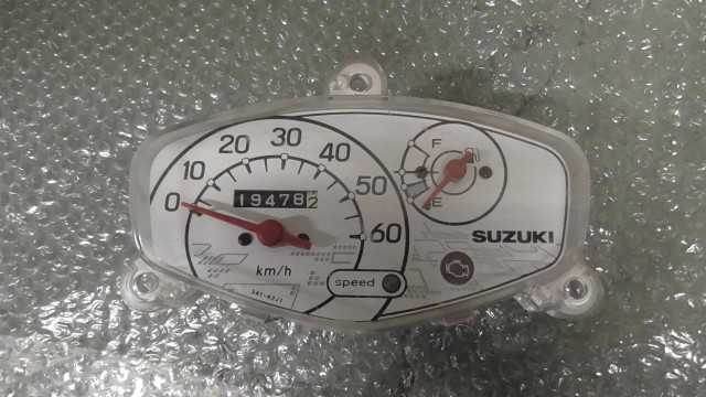 バイクパーツ　レッツ　CA4AA-168xxx　のスピードメーター　薄傷 *1703210578　【中古】【送料込】