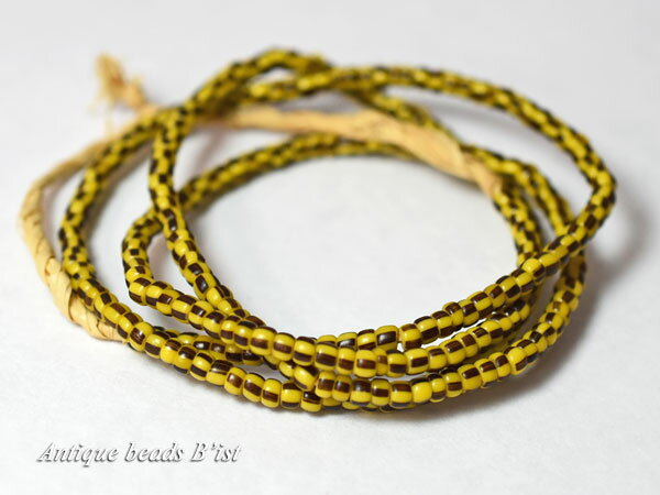 【1801】ANTQヴェネチアカンネッテ小粒ビーズ一連F【とんぼ玉】【ビーズ】【パーツ】【チェコビーズ】【骨董】【antiquebeads】【beads】【ベネチア】【アンティークビーズ】