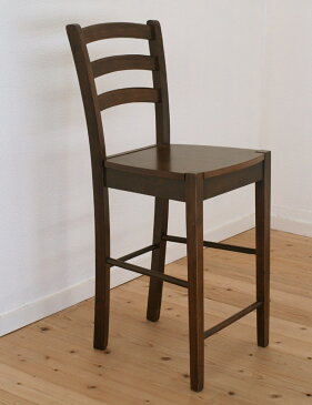 木製カウンターチェア CCK408 カプチーノ(こげ茶色) 座面高60cm 業務用 木製ハイカウンタースタンド椅子 ダークブラウン色