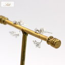2way ピアス 14金 ホワイトゴールド シンプル アクセサリー レディース メンズ もOK! 控え目 キレイめ 上品 一粒 (両耳用) ジュエリー ユニセッ...
