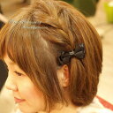 メール便 サテン プチ リボン ヘアゴム ヘアアクセ ヘアーゴム 日本製 プチプラ ヘアアクセサリー シンプル 大人 ブラック グレー 女子力アップ ピンク ベ...