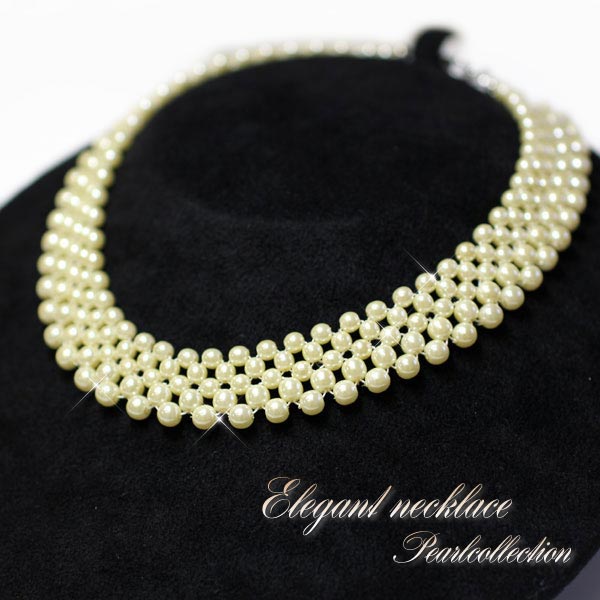 パールネックレス チョーカー 真珠ネックレス パール 真珠 ネックレス 首飾り メール便送料無料 パーティー 冠婚葬祭 フォーマル レディース 女性用 婦人 ア...