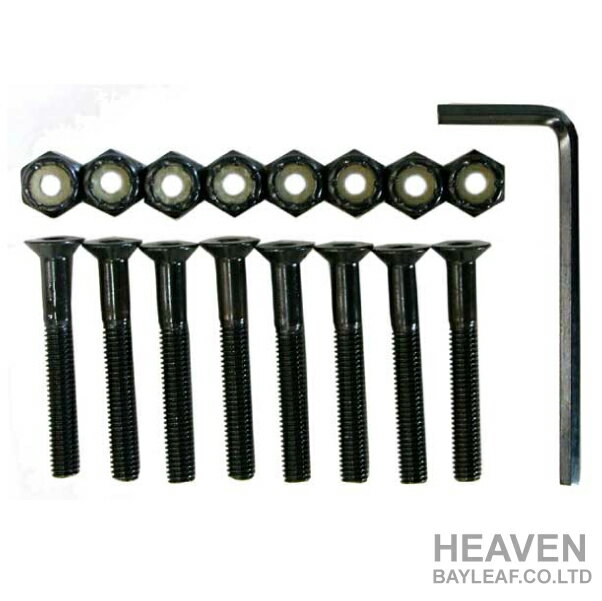 HEAVENビスセット38ミリ 六角レンチ付1台分(8本セット) 5002014