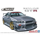 アオシマ ザ☆チューンドカー 1/24 C-WEST BNR34 スカイラインGT-R '02(ニッサン)