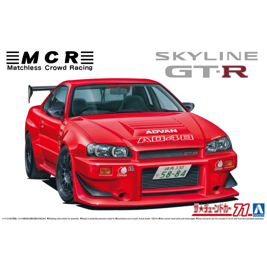  塼ɥ 1/24 MCR BNR34 饤 GT-R '02ʥ˥å