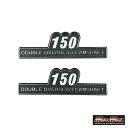 サイドカバーエンブレム 150 左右セット Z150 PCX CB150 CBR150 CBF150 CZ150R ADV150 GT150FAZER XYZ1...