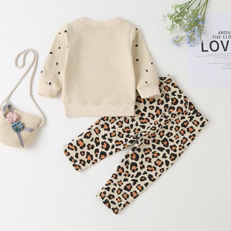 ベビー服 キッズ レオパード ヒョウ柄 長袖 スパッツ ヒョウ 冬服 かわいい 子供用...