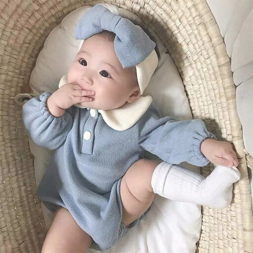 お買い物マラソンセール キッズ ベビー服 ロンパース ヘアバンド付き 赤ちゃん シンプル デニム風 オールインワン 長袖 子供服 女の子 プレゼント 出産祝い 60cm 70cm 80cm 90cm お買い物マラソンセール キッズ ベビー服 ロンパース ヘアバンド付き 赤ちゃん シンプル デニム風 オールインワン 長袖 子供服 女の子 プレゼント 出産祝い 60cm 70cm 80cm 90cm
