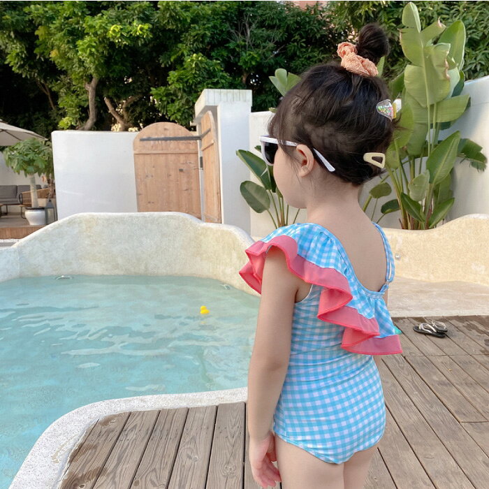 アフターセール 水着 キッズ 女の子 おしゃれ ワンピース 女の子幼児 ワンショルダ...