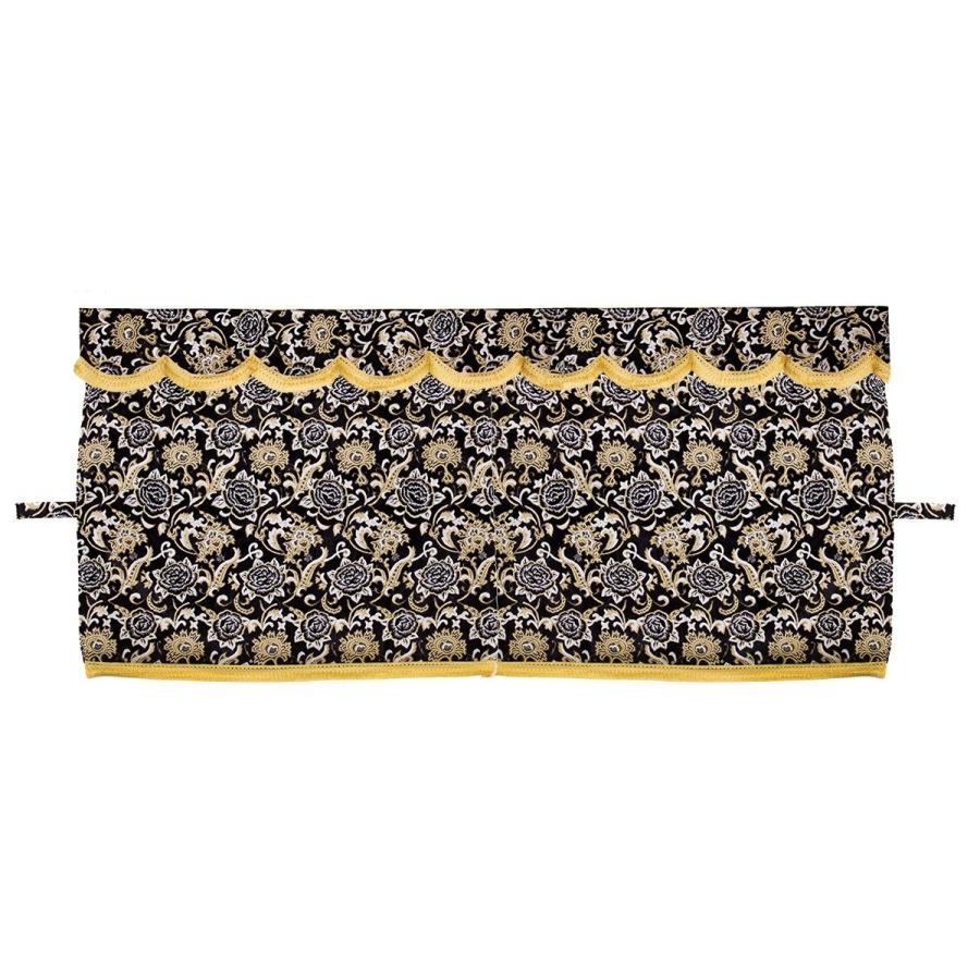 モンブランローズ 3点式センターカーテン セット L寸 1300×1000mm ブラック自動車/トラック/金華山/低床車/軽トラ/レトロ/日野/三菱/ミツビシ/FUSO/日産/UD/ISUZU/いすゞ/イスズ/プロフィア/レンジャー/スーパーグレート