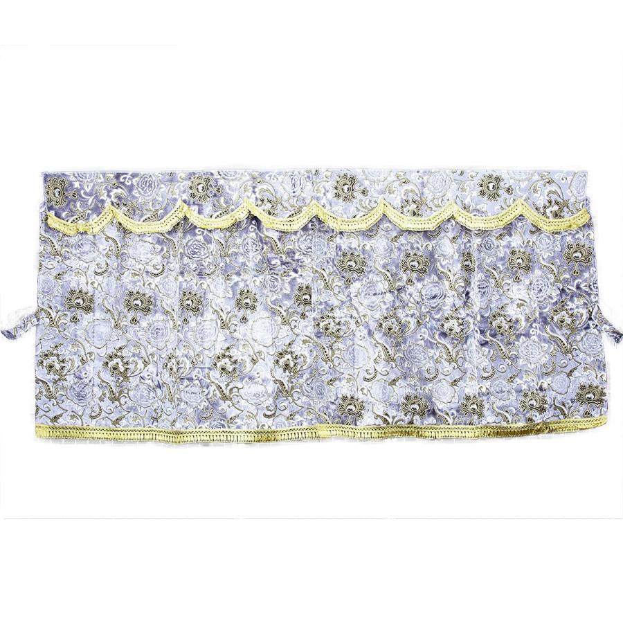 モンブランローズ 3点式センターカーテン セット L寸 1300×1000mm シルバー自動車/トラック/金華山/低床車/軽トラ/レトロ/日野/三菱/ミツビシ/FUSO/日産/UD/ISUZU/いすゞ/イスズ/プロフィア/レンジャー/スーパーグレート