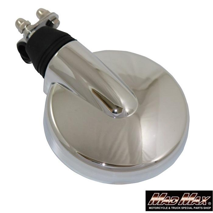 トラック用 バックショットミラー 丸型 巻き込み防止ミラー クロームメッキ高速ミラー 拡大ミラー 補助..