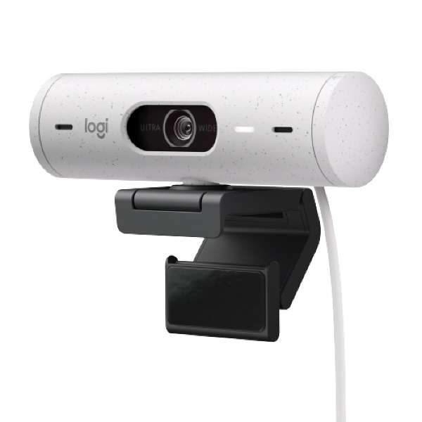 ロジクール ウェブカメラ マイク内蔵 USB-C接続 BRIO 500(Chrome/Mac/Windows11対応) オフホワイト C940OW 有線