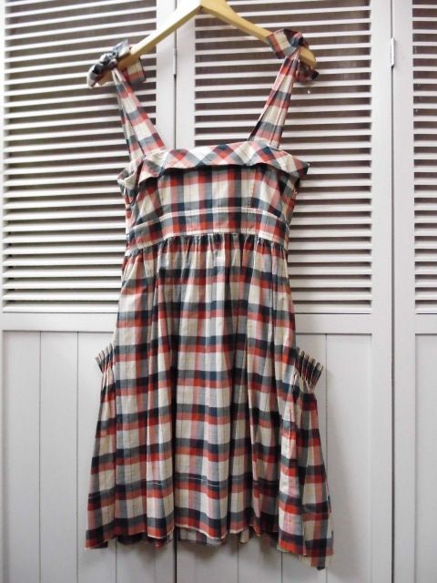 楽天市場 Marc By Marc Jacobs マーク バイ マークジェイコブス チェック ジャンパースカート ワンピース 2 レッド グリーン ベージュ エプロンワンピース 美品 中古 Y02 Fashion Recycle ビーコレクト